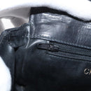 CHANEL Matelasse Waist Bag Lamb Skin Black Gold CC Auth BA6907-23