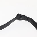 CHANEL Matelasse Waist Bag Lamb Skin Black Gold CC Auth BA6907-8