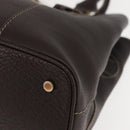 BVLGARI Hand Bag Leather Brown Auth BA6908-14