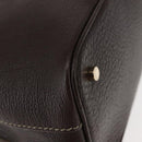 BVLGARI Hand Bag Leather Brown Auth BA6908-15