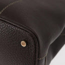 BVLGARI Hand Bag Leather Brown Auth BA6908-16