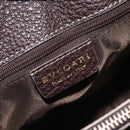 BVLGARI Hand Bag Leather Brown Auth BA6908-19