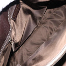 BVLGARI Hand Bag Leather Brown Auth BA6908-10