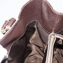 BVLGARI Hand Bag Leather Brown Auth BA6908-23