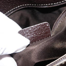 BVLGARI Hand Bag Leather Brown Auth BA6908-11