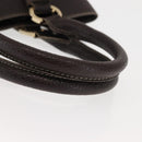 BVLGARI Hand Bag Leather Brown Auth BA6908-7