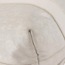 BVLGARI Logo mania Tote Bag Canvas Silver White Auth BA6909-15