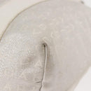 BVLGARI Logo mania Tote Bag Canvas Silver White Auth BA6909-16