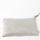 BVLGARI Logo mania Tote Bag Canvas Silver White Auth BA6909-22