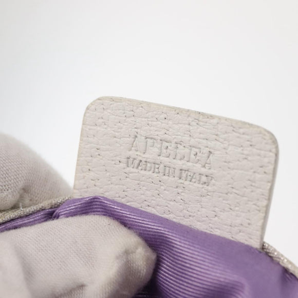 BVLGARI Logo mania Tote Bag Canvas Silver White Auth BA6909