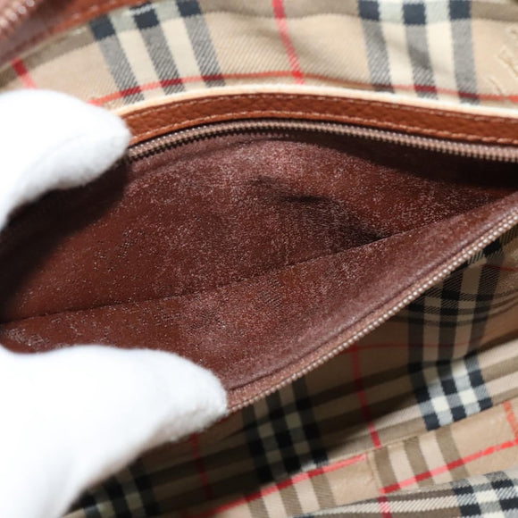 Burberrys Shoulder Bag Leather Brown Auth BA691
