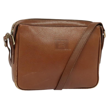 Burberrys Shoulder Bag Leather Brown Auth BA691