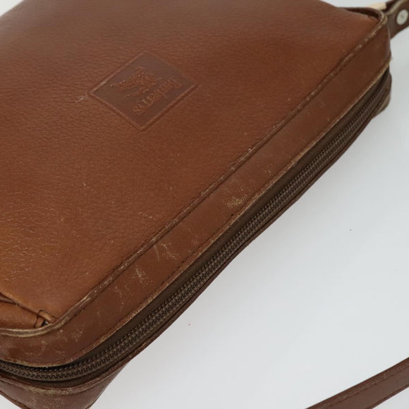 Burberrys Shoulder Bag Leather Brown Auth BA691