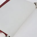 BVLGARI Shoulder Bag Leather Red White Auth BA6910-6