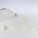 BVLGARI Shoulder Bag Leather Red White Auth BA6910-7