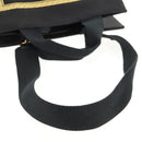 FENDI VERSACE Collaboration Tote Bag Canvas 2way Black Gold Auth BA6912A-8