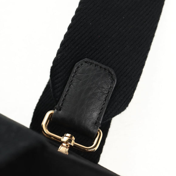 FENDI VERSACE Collaboration Tote Bag Canvas 2way Black Gold Auth BA6912A