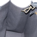 FENDI VERSACE Collaboration Tote Bag Canvas 2way Black Gold Auth BA6912A-26