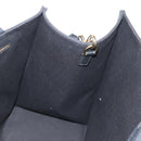 FENDI VERSACE Collaboration Tote Bag Canvas 2way Black Gold Auth BA6912A-27