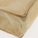 CHANEL Tote Bag Nylon Beige CC Auth BA6913-10