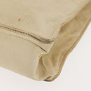 CHANEL Tote Bag Nylon Beige CC Auth BA6913-14