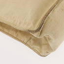 CHANEL Tote Bag Nylon Beige CC Auth BA6913-15