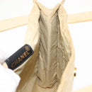 CHANEL Tote Bag Nylon Beige CC Auth BA6913-18