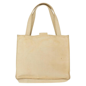 CHANEL Tote Bag Nylon Beige CC Auth BA6913 - 0