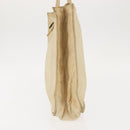 CHANEL Tote Bag Nylon Beige CC Auth BA6913-4