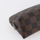 LOUIS VUITTON Damier Ebene Pochette Cosmetic PM Pouch N47516 LV Auth BA6917-16