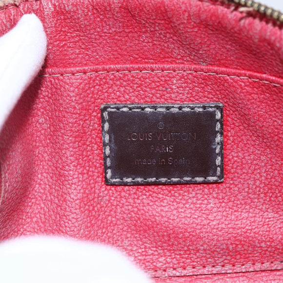 LOUIS VUITTON Damier Ebene Pochette Cosmetic PM Pouch N47516 LV Auth BA6917