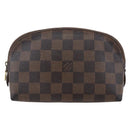 LOUIS VUITTON Damier Ebene Pochette Cosmetic PM Pouch N47516 LV Auth BA6917-13
