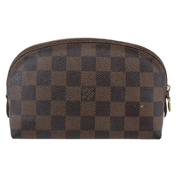 LOUIS VUITTON Damier Ebene Pochette Cosmetic PM Pouch N47516 LV Auth BA6917 - 0
