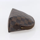 LOUIS VUITTON Damier Ebene Pochette Cosmetic PM Pouch N47516 LV Auth BA6917-4