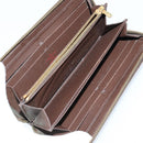 LOUIS VUITTON Damier Ebene Vernis Zippy Wallet 2 Set Pink LV Auth BA6918-16