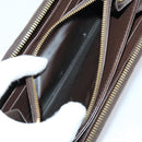 LOUIS VUITTON Damier Ebene Vernis Zippy Wallet 2 Set Pink LV Auth BA6918-17