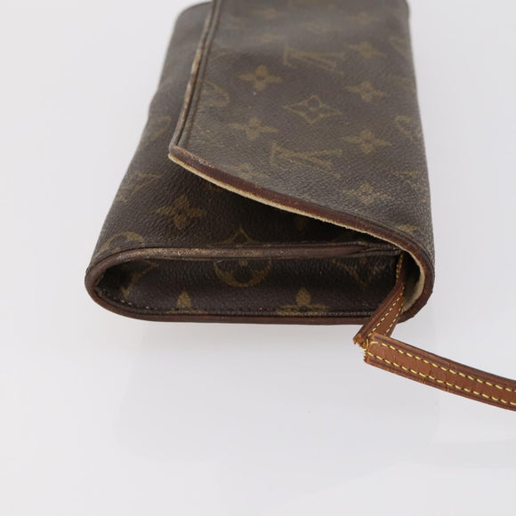LOUIS VUITTON Monogram Clutch Bag 2 Set LV Auth BA6919