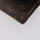 LOUIS VUITTON Monogram Clutch Bag 2 Set LV Auth BA6919-16