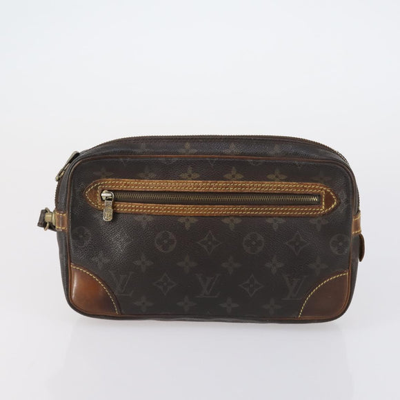 LOUIS VUITTON Monogram Clutch Bag 2 Set LV Auth BA6919