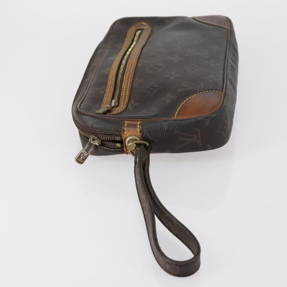 LOUIS VUITTON Monogram Clutch Bag 2 Set LV Auth BA6919