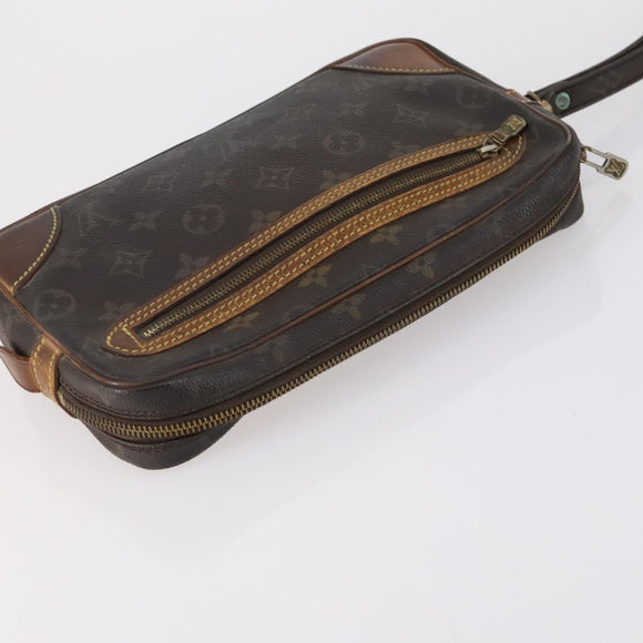 LOUIS VUITTON Monogram Clutch Bag 2 Set LV Auth BA6919