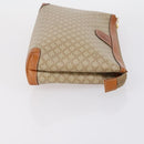 CELINE Cartier Clutch Bag PVC Leather 2 Set Beige Bordeaux Auth BA6920-11