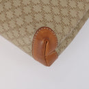 CELINE Cartier Clutch Bag PVC Leather 2 Set Beige Bordeaux Auth BA6920-14