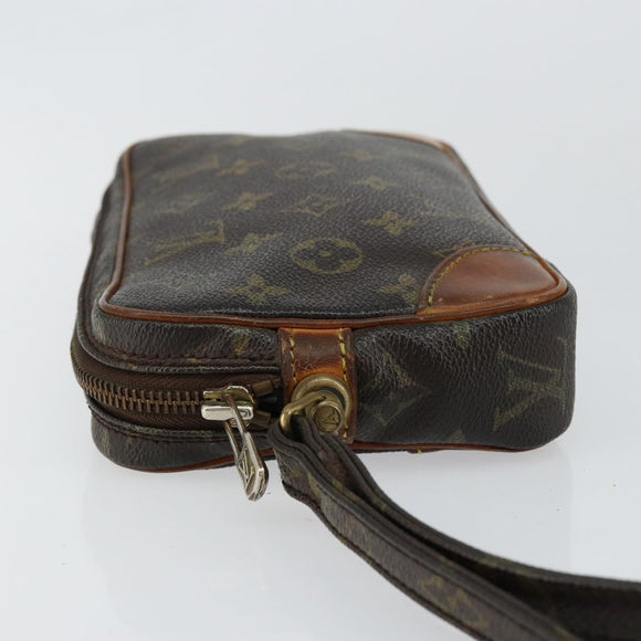LOUIS VUITTON Monogram Marly Dragonne PM Clutch Bag M51827 LV Auth BA6921