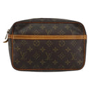 LOUIS VUITTON Monogram Compiegne 23 Clutch Bag M51847 LV Auth BA6924-13