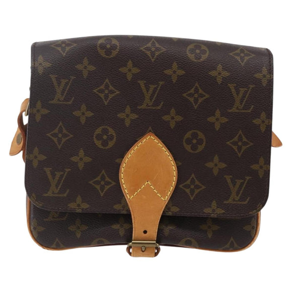 LOUIS VUITTON Monogram Cartouchiere MM Shoulder Bag M51253 LV Auth BA6928