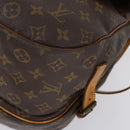 LOUIS VUITTON Monogram Saumur 35 Shoulder Bag M42254 LV Auth BA6948-15
