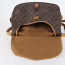 LOUIS VUITTON Monogram Saumur 35 Shoulder Bag M42254 LV Auth BA6948-23