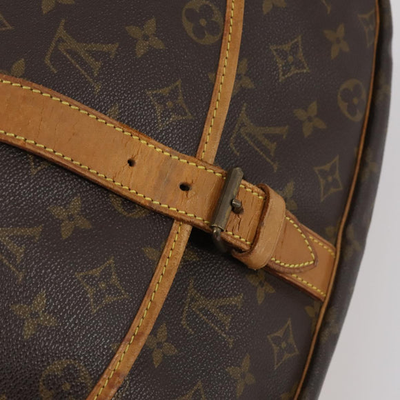 LOUIS VUITTON Monogram Saumur 35 Shoulder Bag M42254 LV Auth BA6948