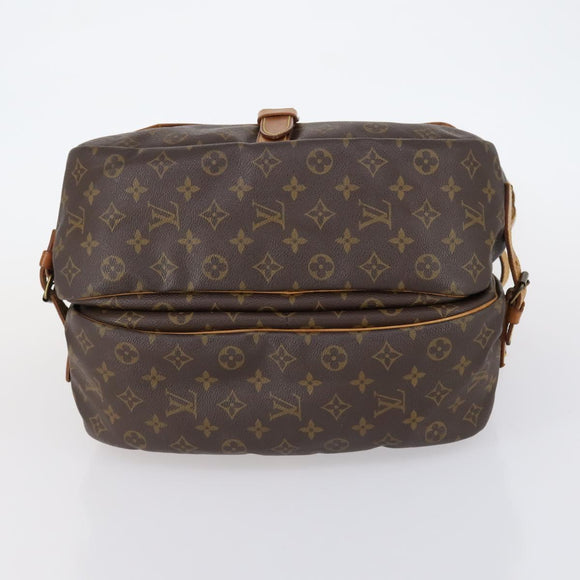 LOUIS VUITTON Monogram Saumur 35 Shoulder Bag M42254 LV Auth BA6948